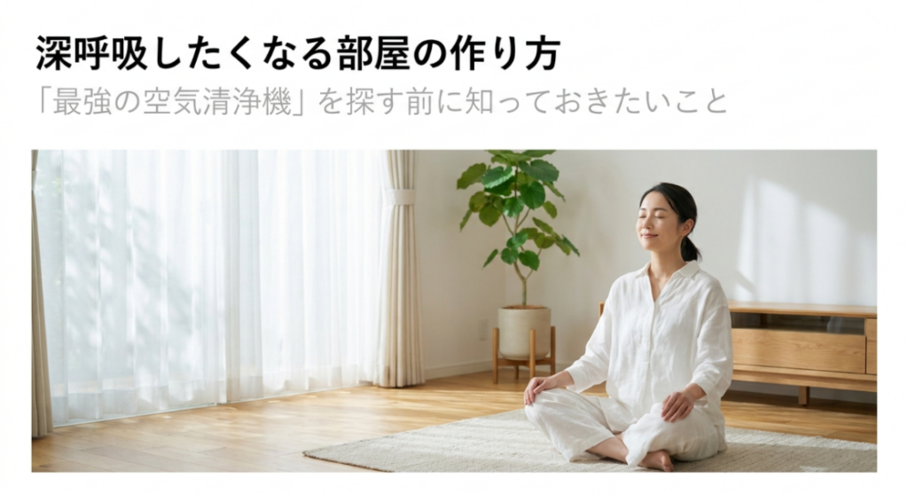 空気清浄機を選ぶ前に知っておきたい深呼吸したくなる快適な部屋づくり