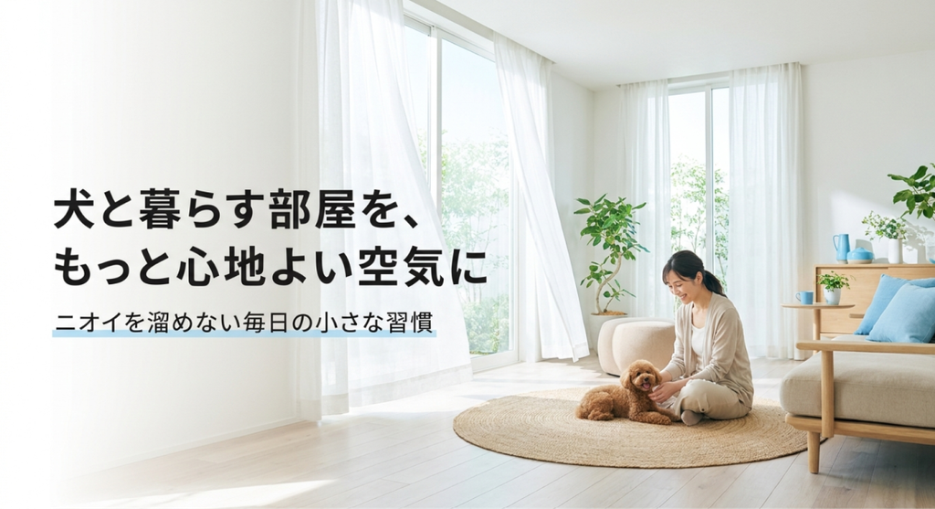 犬と暮らす部屋を心地よい空気に保つための毎日のニオイ対策習慣